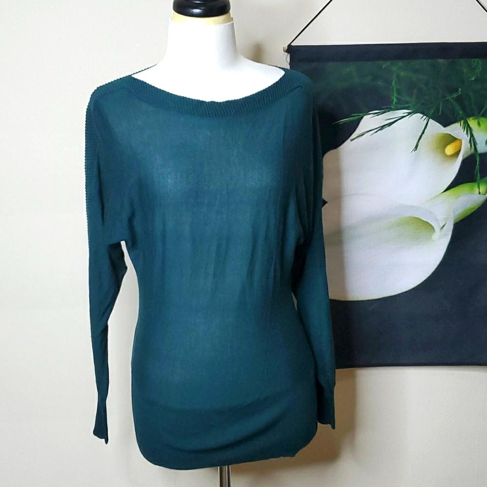 Loft Boat Neck Merino Wool Blend Sweater